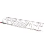 آبچکان اقتصادی آبکاری شده یک‌طبقه برند آلبا نصب‌شده داخل کابینت MDF یونیت ۸۰ تا ۱۲۰ سانتی‌متر