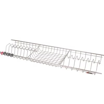 آبچکان اقتصادی آبکاری شده یک‌طبقه برند آلبا نصب‌شده داخل کابینت MDF یونیت ۸۰ تا ۱۲۰ سانتی‌متر