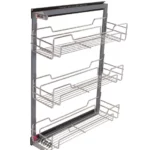 مینی سوپر ریل پهلو اکونومی سه طبقه آلبا مدل E1116-E1119 مناسب یونیت ۱۵ تا ۳۰ سانتی‌متر با ریل خارجی ساچمه‌ای