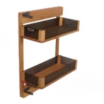 سوپر پهلو چوب و شیشه دو طبقه آلبا با ریل تاندم آرام‌بند، مناسب یونیت‌های باریک ۱۵ تا ۳۰ سانتی‌متر