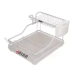 جاظرفی رومیزی آلومینیومی سفید آلبا مدل A1046 در حالت خالی – طراحی مدرن و مینیمال مناسب کنار سینک