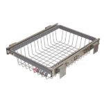 سبد سیب و پیاز آلبا دوطبقه ریل پهلو کد K1016-K1022 نصب در کابینت یونیت 30 تا 60 سانتی‌متر