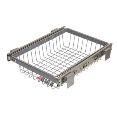 سبد سیب و پیاز آلبا دوطبقه ریل پهلو کد K1016-K1022 نصب در کابینت یونیت 30 تا 60 سانتی‌متر