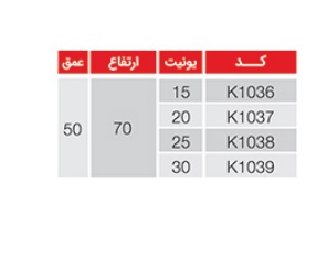 مینی سوپر پهلو اکو سه طبقه جدول