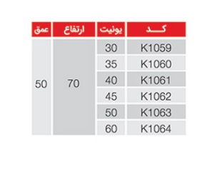 چند منظوره فریم دار سه طبقه جدول