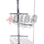 کنج حمام آلومینیومی 3طبقخ نقره ای a1050