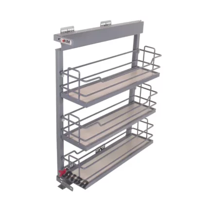 مینی سوپر پهلو سه طبقه آلبا مدل K2005-K2007 با ریل تاندم آرام‌بند و کف MDF