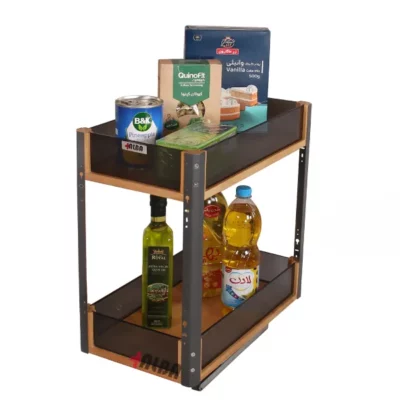 جزئیات چوب راش و شیشه دودی در مینی سوپر ریل کف آلبا مدل وودکس