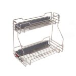 سبد ریلی پهلو آلبا مدل K2037 با ریل تاندوم در حالت بسته، مناسب یونیت ۳۰ سانتی‌متر