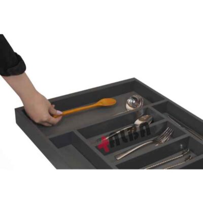 کف چرمی نوک مدادی ضدخش در جا قاشقی آلبا B1011