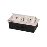 پریز توکار برق سفید رنگ با دو پورت USB مارک آلبا کد L1006