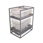 سبد چند منظوره سه طبقه اکو مدل ترکیبی آلبا کد E1171 با ارتفاع 64 و عمق 52 مناسب یونیت 40