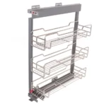 مینی سوپر پهلو تاندم سه طبقه آلبا با کف توری فلزی و ریل آرام‌بند مناسب یونیت‌های 15 تا 30 سانتی‌متری